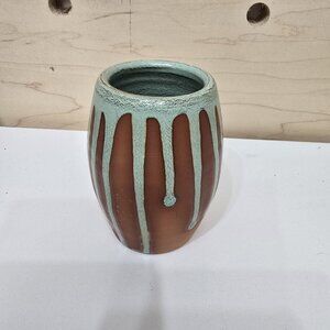 Small Studio Pottery Planter With Epic Drip Glaze